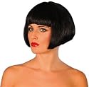 Per&uuml;cke Babe Schwarz Pagenschnitt schwarze Perr&uuml;cke
