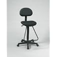 Black Drafting Chair w/ Footrest