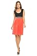 The Olian Colorblock Sleeveless Dolly Dress with Side Pockets