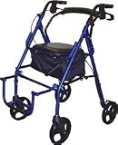 Drive Duet Transport Chair/Rollator 23 x 36, Blue