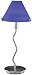 Table Accent Lamp with Blue Glass Shade - Class Glass