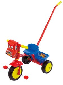 Childrens Toyshop  Toys : Postman Pat Trike with Parent Handle