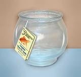 Imagine Gold Round Footed Fish Bowl 1 Gallon