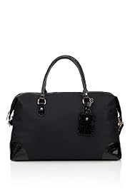 Mock Crocodile Skin Trim Holdall
