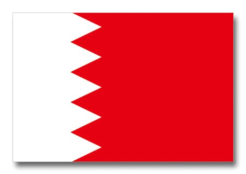 世界の国旗ポストカードシリーズ ＜中東＞ バーレーン王国 Flags of the world POST CARD <Mideast> Kingdom of Bahrain