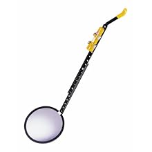 See All DUC-18C Delux Round Convex Inspection Security Mirror with Wheel, 18" Diameter