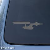 STAR TREK ENTERPRISE - Car, Truck, Notebook, Vinyl Decal Sticker #1135 | Vinyl Color: Silver