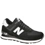 New Balance Women's 574 Suede ( sz. 06.0, Black/White )