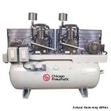 Chicago Pneumatic RCP-10123D 10 HP 120 Gallon Two Stage Reciprocating Duplex Air Compressor