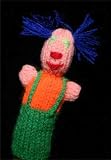 Extra 50% Off Finger Puppet Educational Toy Hand Knit Soft Wool FP_CLOWN1