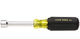Klein Tools 630-1/4 1/4-Inch Cushion-Grip Hollow-Shank Nut Driver with 3-Inch Shank [並行輸入品]