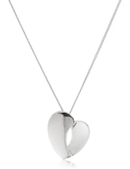 ELLE Jewelry Open "Heart" Sterling Silver Necklace, 16"