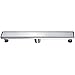 Dawn LVA240304 Volga River Series Linear Shower Drain, 24-Inch , Silver