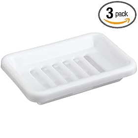 BSI Clean Team Solutions Snap-Apart Counter Soap Dish, 6-Count Box (Pack of 3)