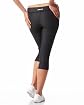 BBSP Denim Detailed Mesh Trim Capri Product Image