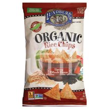 Lundberg Farms Rice Chips Organic Scy Blk Bn 6 oz. (Pack of 12) by Lundberg
