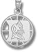 Duke Blue Devils Solid Sterling Silver Iron Duke Pierced Basketball Pendant