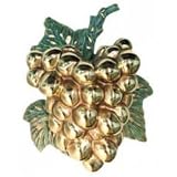Door Knocker - Grapes ( Brass ) ( 6.5 &acute; H x 5 &acute; W x 2 &acute; D ) - B00112HEC8