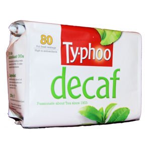Typhoo Decaffeinated Tea, 80 bags per box by Premier