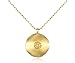 Satya Jewelry Gold Plate Om Disc Necklace