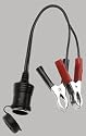 SOCKET W/BATTERY CLIPS