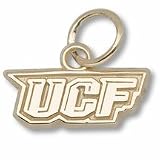 Central Florida Golden Knights 3/16 UCF Charm - 10KT Gold Jewelry