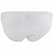 FEESHOW Men's Smooth Stretch Bikini Swimwear Underwear Swim Briefs (White, XXL)
