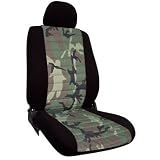 CUSTOM Smart Car ForTwo Seat Covers - FRONT FULL SET: High Back Buckets (2008-2009) - Neo-Sport Classic Camo Green - Made in the USA