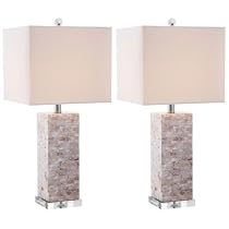 Big Sale Safavieh Lighting Collection Homer Table Lamp, Shell Set of 2
