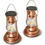 Copper Solar LED Lanterns (Set of 2)