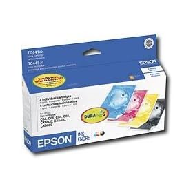 Epson T044120-BCDn T044120 Black, T044520 Color Multipack 1 Cyan, 1 Magenta, 1 Yellow