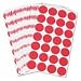 Universal 40103 Permanent Round Self-Adhesive Labels, 3/4 Dia., Red, 1000/Pk