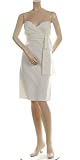 BCBG MAX AZRIA - TO THE MAX BCBG IVORY FAILLE RUCHED DRESS NEW 12