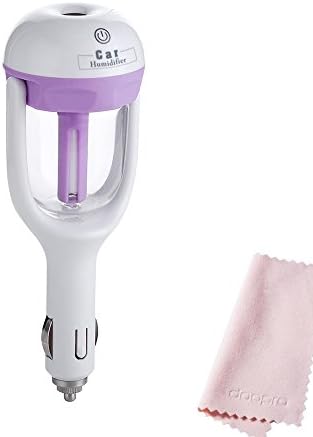 Doopro Portable Ultrasonic Air Humidifier Aromatherapy Diffuser Purifier Nebulizer Vehicular Aroma Mist for Car (Purple)
