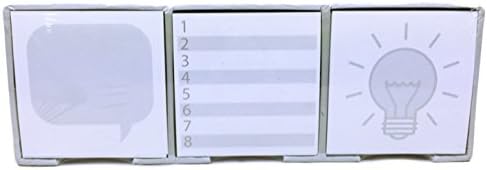 Stylish Notetaker Essentials - One Non Sticky Single Sheet Boxed Note Set, 3 Mini Sized Journals and 1 Mini Dry Erase Board