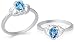 Jewelry : Pear Cut LOndon Blue Topaz Ring Sterling Silver Size 8