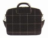 Baekgaard New Leather Powerbook Laptop Sleeve Carry Tote - Designed by Vera Bradley, Black by Baekgaard