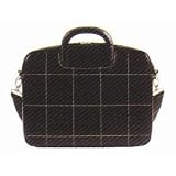 Baekgaard New Leather Powerbook Laptop Sleeve Carry Tote - Designed by Vera Bradley, Black