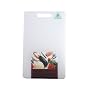 T&G Anti-Bacterial Polyethylene Chopping Board, Medium, White