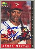 James Mouton, Tucson Toros - Astros Affiliate Autographed Card