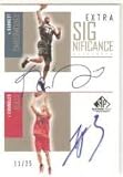 2002-03 SP Game Used Extra SIGnificance #KGTC Kevin Garnett / Tyson Chandler - Minnesota Timberwolves / Chicago Bulls (Autographed - Serial #d to 25) (Basketball Cards)