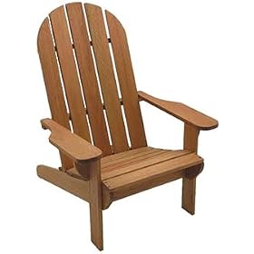 Patio Outdoor Chair - Adirondack Chair - Eucalyptus Wood - Wood Finish - INT-BT-381 by