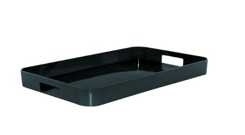 Zak Designs Full Gallery Tray, Black