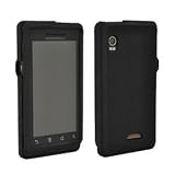 OEM Verizon Gel Snap On Cover for Motorola Droid A855 - Black