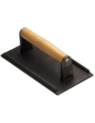 Kitchen: Barbecue BBQ Grill Steak Weights 5" x 9", Heavy-Weight, Hamburger Bacon Sausage Grill Press, Commercial Grade, Cast Iron (3)