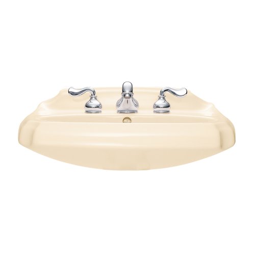 American Standard 0228.018.021 Antiquity Pedestal Sink with 8-Inch Faucet Spacing, Bone