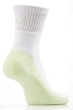 Ladies 2 Pair Elle Cotton Ankle Sport Sock - 4-7 Ladies - Green