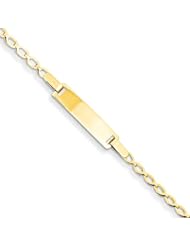 14k Polished Baby ID Bracelet Length 6"
