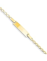 14k Polished Baby Id Bracelet