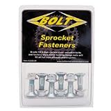 BOLT MOTORCYCLE HARDWARE 6-PC SET SPROCKET FASTENER BLK 2008-HS.B by Bolt Lock